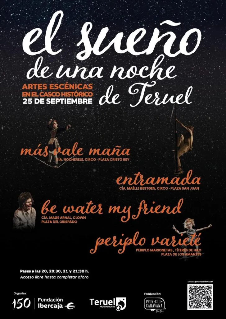 Teruel se viste de escenario para 'El sueño de una noche de Teruel' con entrada libre