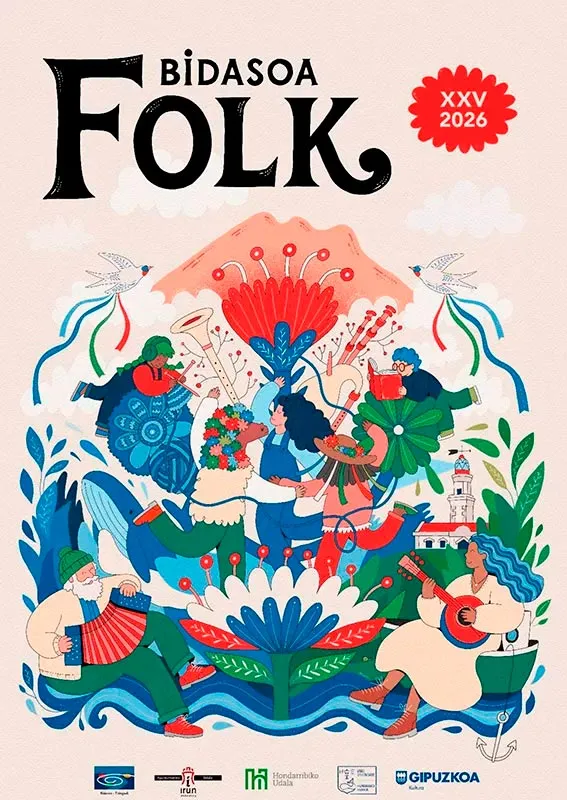 Bidasoa Folk trae a Irun a Xabi Aburruzaga Band y Caamaño&Ameixeiras