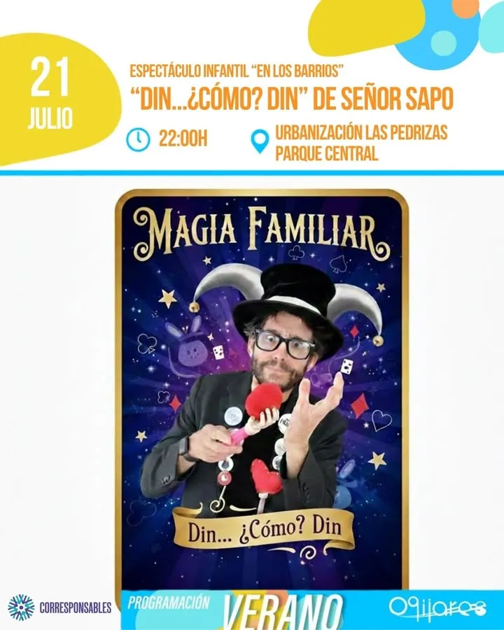 Ogíjares celebra el verano con el espectáculo familiar "DIN... ¿CÓMO? DIN"