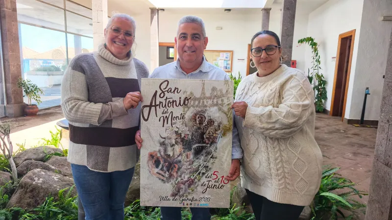 Garafía presenta el cartel de San Antonio del Monte y abre inscripciones para concursos de quesos y vinos