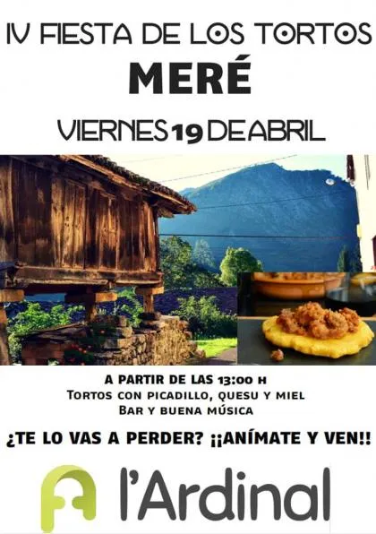 La IV Fiesta de los Tortos anima Meré este sábado con gastronomía y música