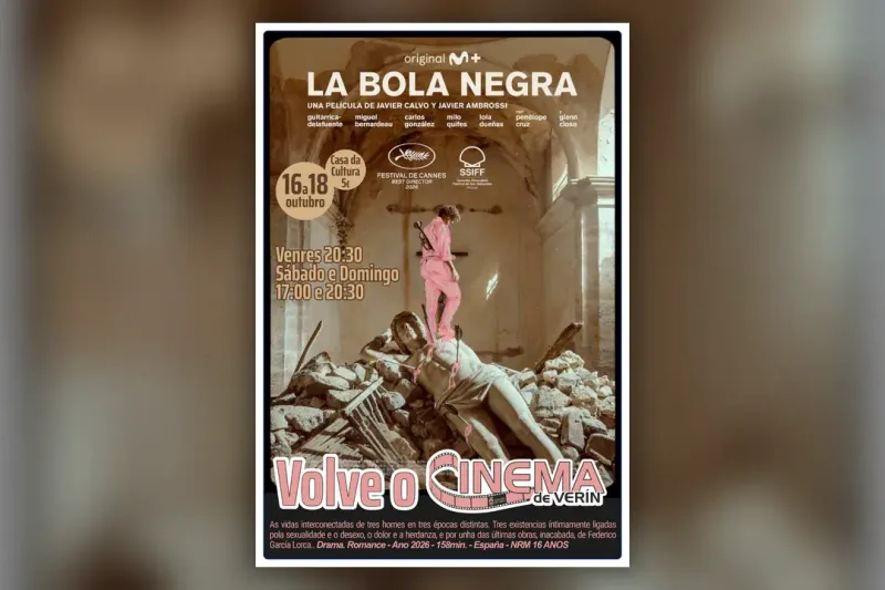 Verín estrena temporada de cine comercial con «La bola negra»