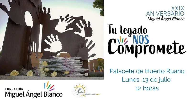 Lorca rinde homenaje a Miguel Ángel Blanco en el 29 aniversario de su asesinato