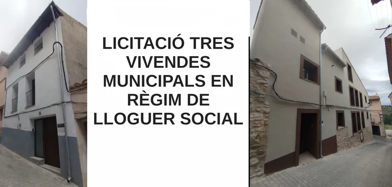 Forcall saca a licitación tres viviendas de alquiler social