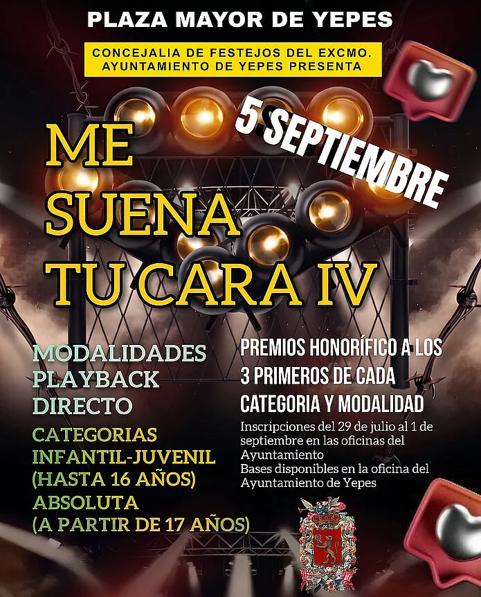 Yepes celebra la quinta edición de 'Me suena tu cara' el 5 de septiembre