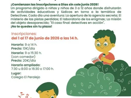 Alpedrete organiza 'Días sin Cole' para facilitar la conciliación familiar en junio