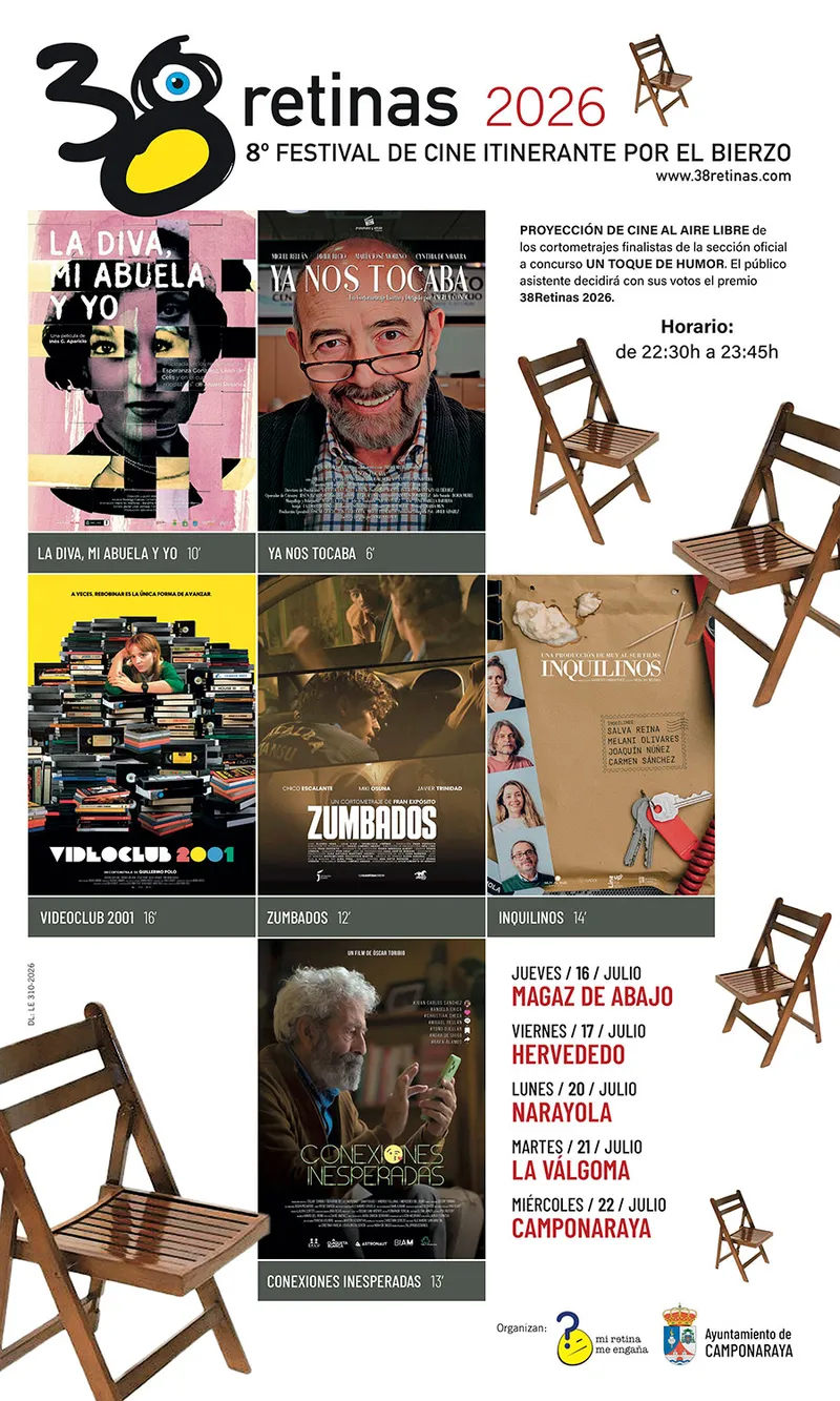 Camponaraya lleva el cine de verano a sus pueblos con el Festival 38 Retinas