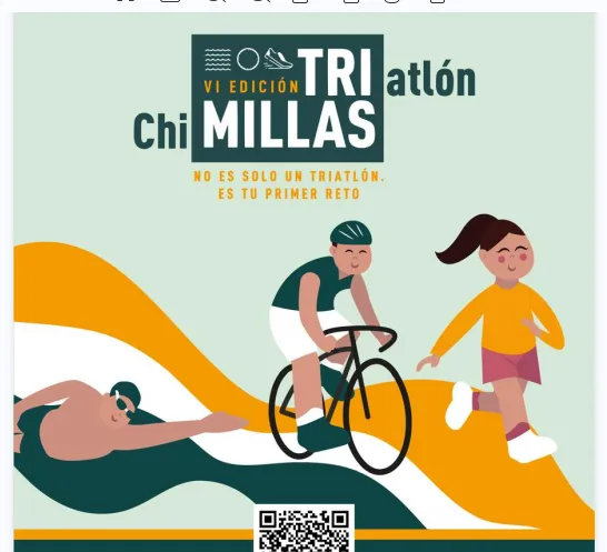 Chimillas celebra la VI edición de su Triatlón infantil "Triatlón ChiMILLAS"