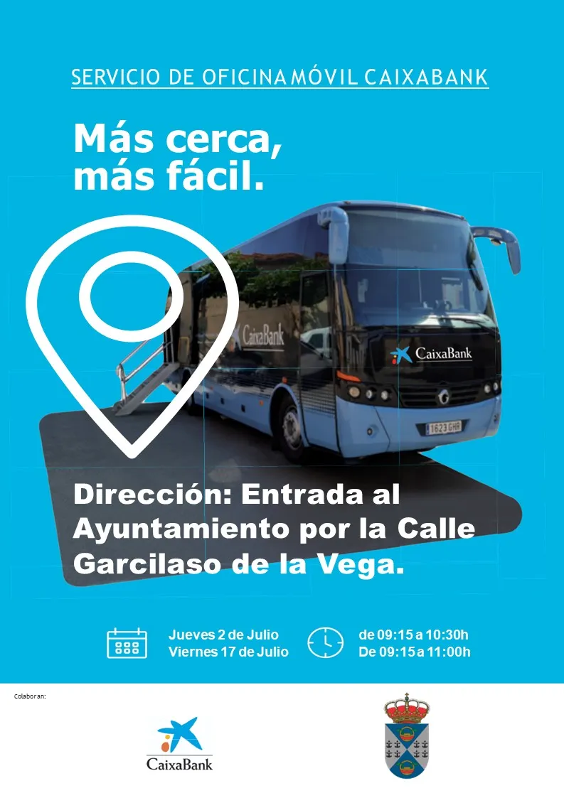 La oficina móvil de CaixaBank llega a Batres para facilitar las gestiones bancarias
