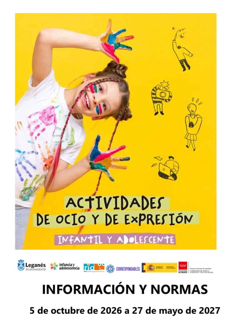 Leganés abre inscripciones para talleres infantiles y juveniles de octubre a mayo