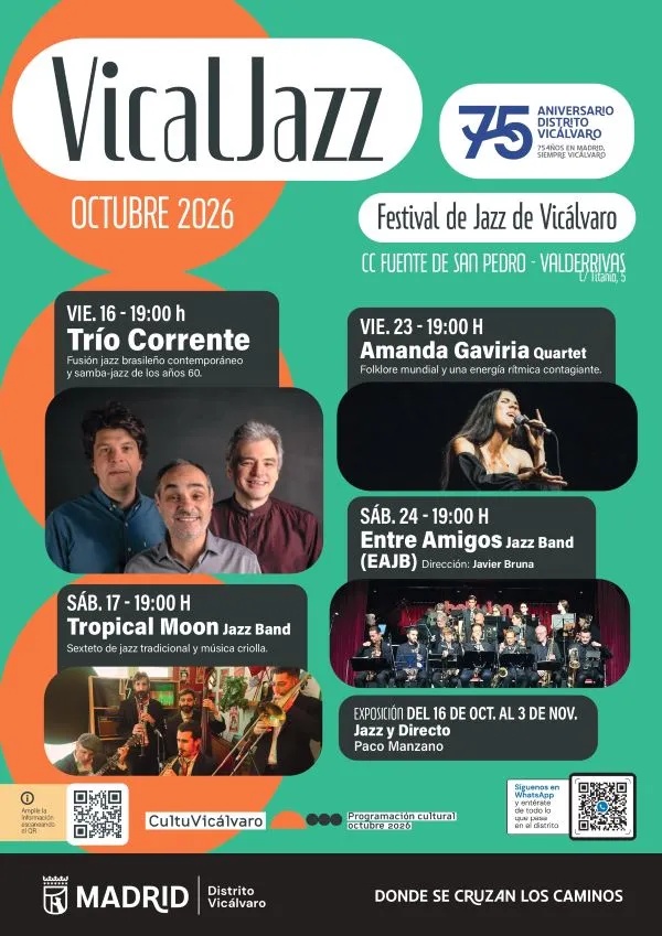 Vicálvaro celebra su Festival de Jazz con entrada libre