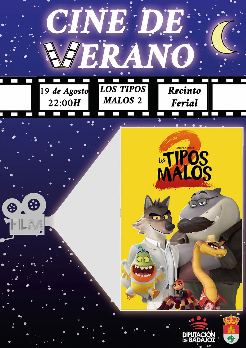 Castuera proyecta 'Los tipos malos 2' en su cine de verano gratuito