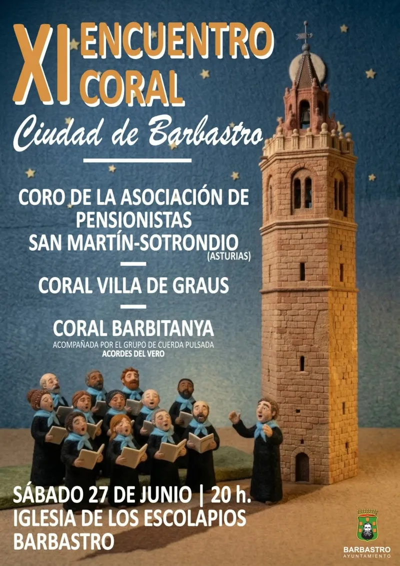 Barbastro acoge el XI Encuentro de Música Coral con tres agrupaciones