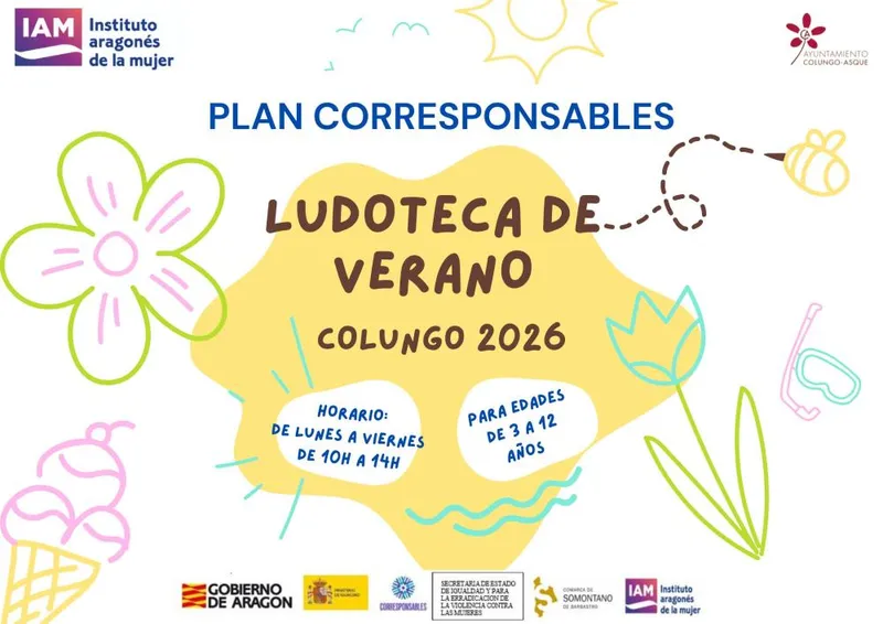 Colungo recupera la ludoteca de verano para niños de 3 a 12 años
