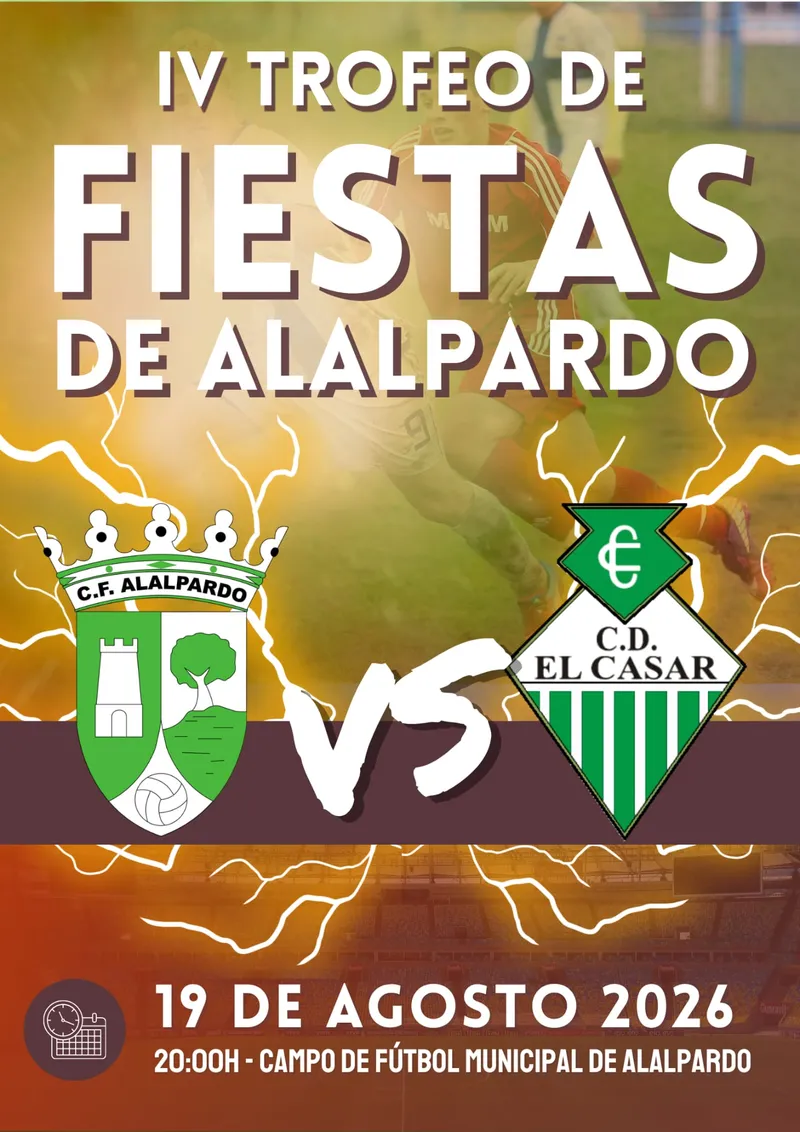 El IV Trofeo de Fiestas de Alalpardo enfrenta al equipo local con el CD El Casar
