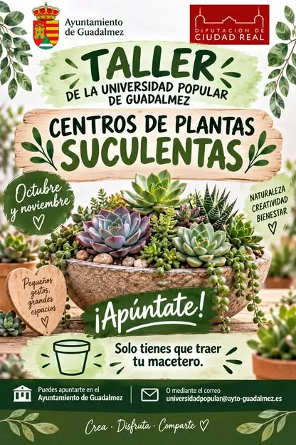 Guadalmez organiza un taller de la Universidad Popular para el 18 de septiembre