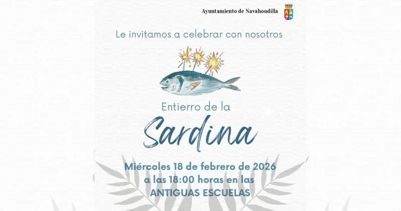 Navahondilla celebra el Entierro de la Sardina el Miércoles de Ceniza