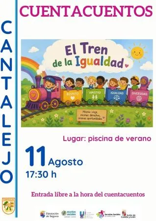 Cuentacuentos infantil sobre igualdad y diversidad en la piscina de Cantalejo