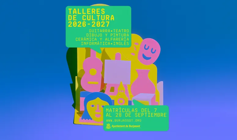 Burjassot abre el plazo de matrícula para sus Talleres de Cultura 2026-2027