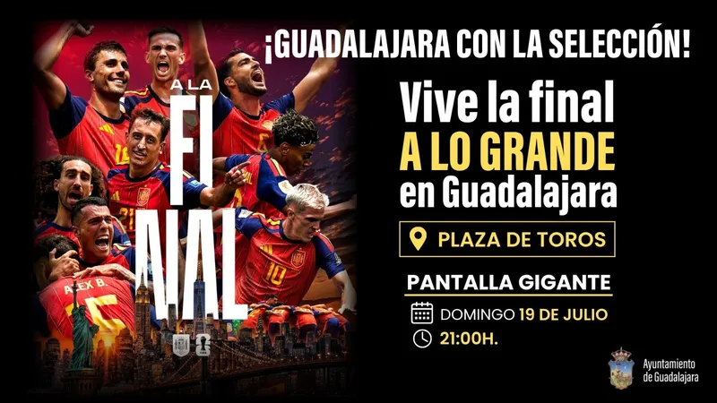Guadalajara instala pantalla gigante en la Plaza de Toros para la final del Mundial