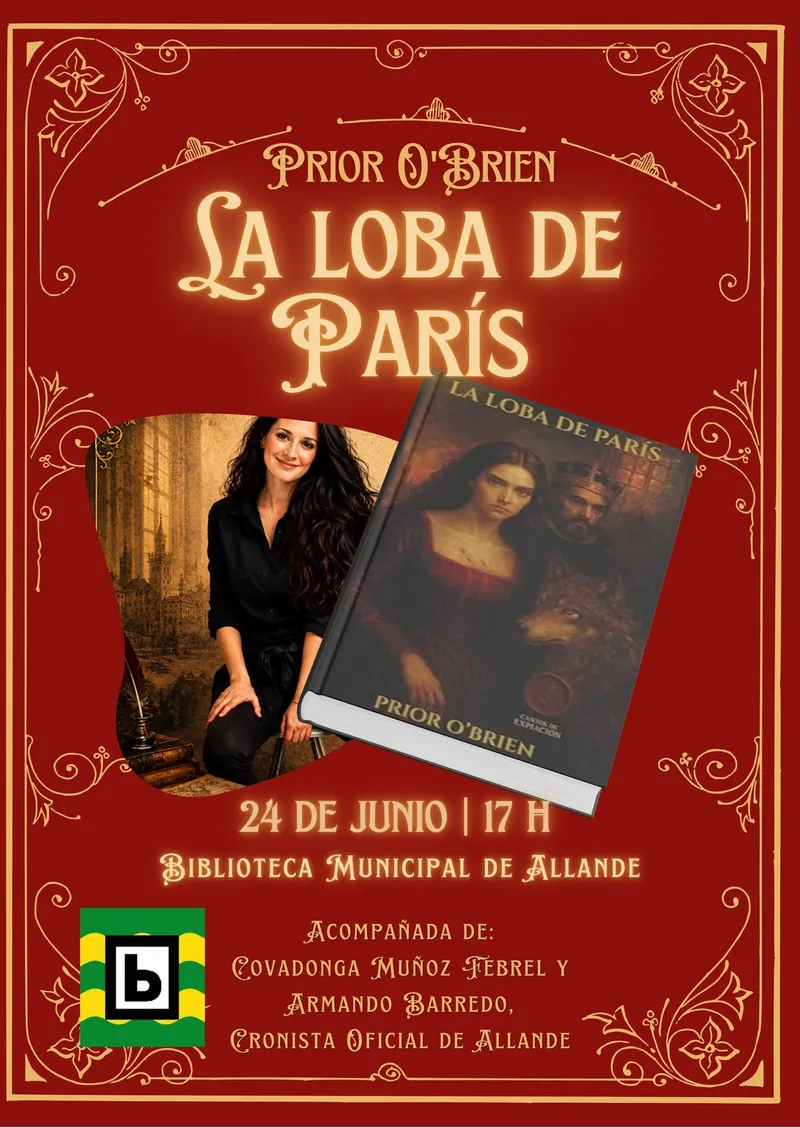 Allande acoge la presentación de 'La Loba de París' de Prior O'Brien