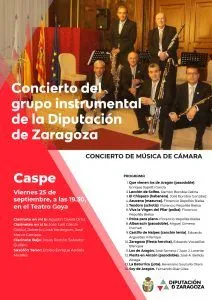 El Teatro Goya de Caspe acoge un concierto de música de cámara dedicado a Aragón
