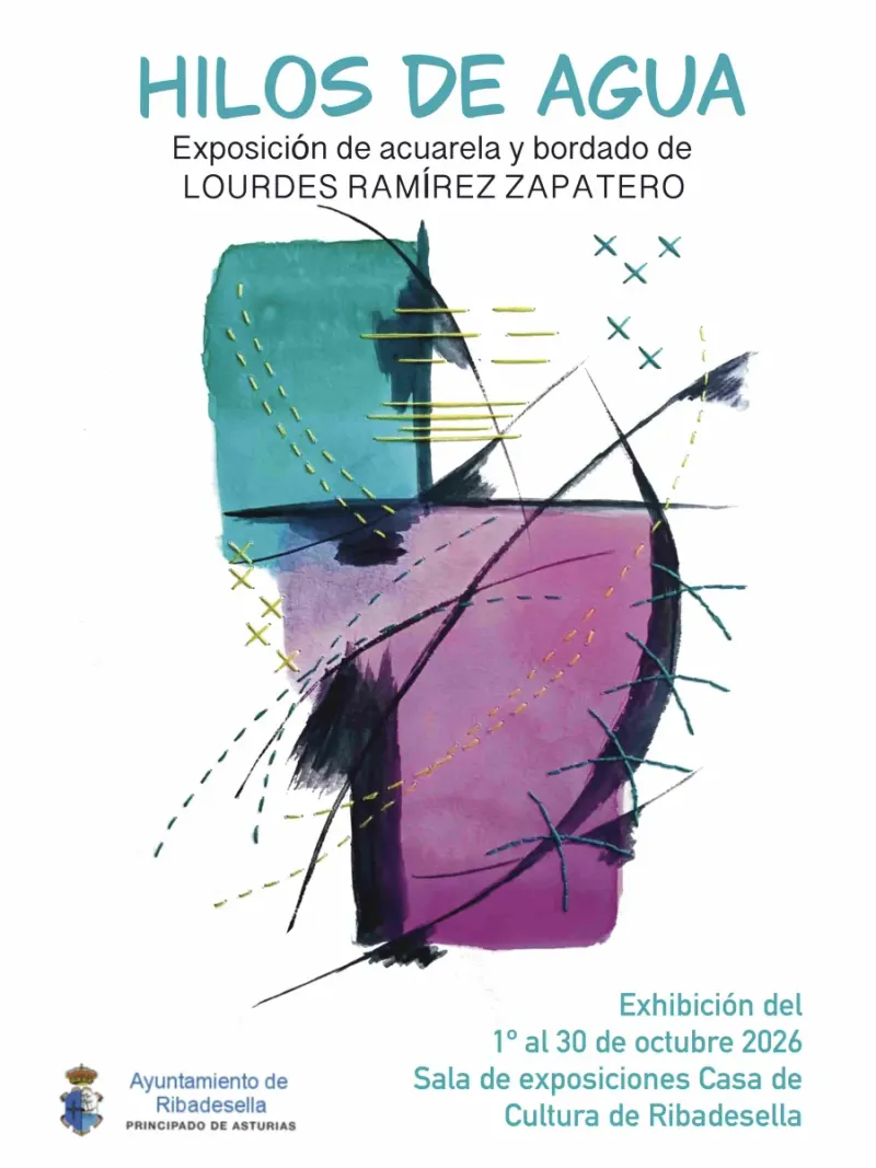 Lourdes Ramírez Zapatero expone "Hilos de agua" en la Casa de Cultura de Ribadesella