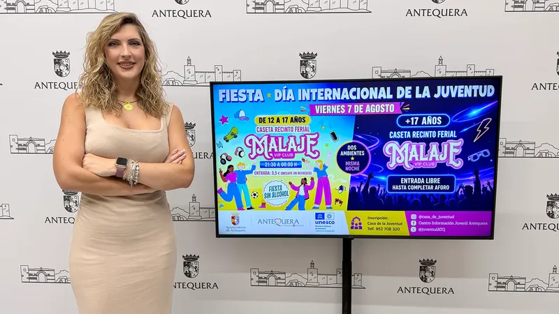 Antequera celebra el Día de la Juventud con dos fiestas temáticas el 7 de agosto