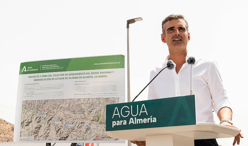La Junta de Andalucía entrega la EDAR de Alhama, clave para 12 municipios almerienses