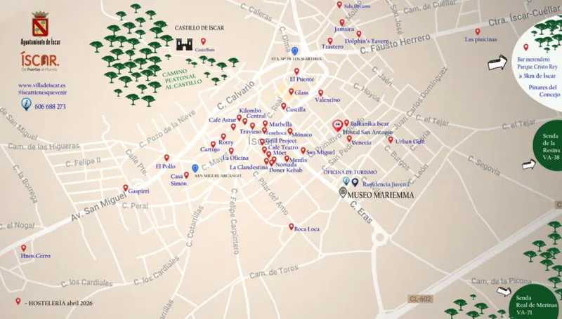 Oficina de Turismo de Íscar: Horarios y contacto para 2026