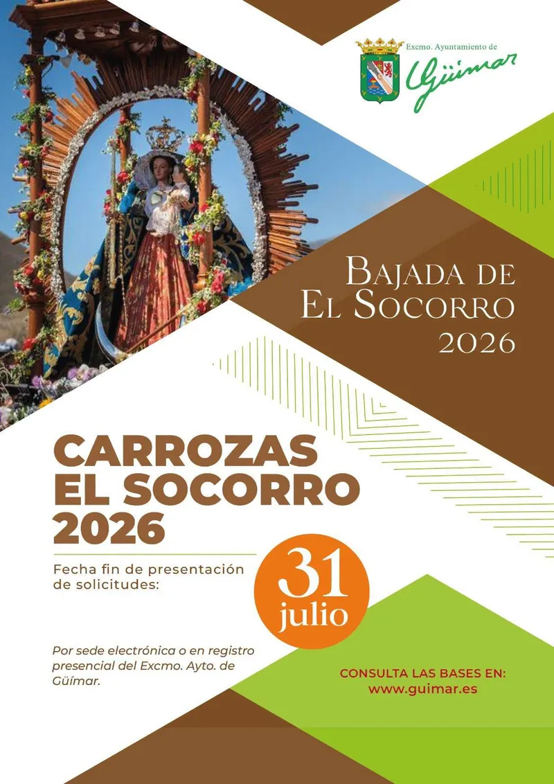 Güímar abre el plazo para inscribir carrozas en las Fiestas del Socorro 2026