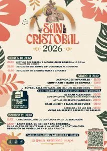 Caspe celebra San Cristóbal con un fin de semana de actividades para todos los públicos