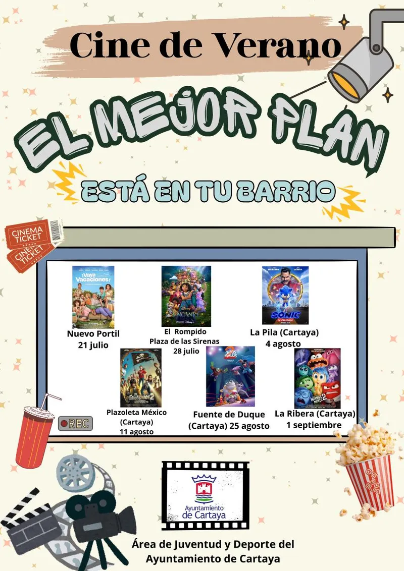 Cartaya recupera el Cine de Verano en barriadas y núcleos costeros