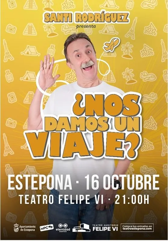 Santi Rodríguez llega a Estepona con su monólogo "¿Nos damos un viaje?"