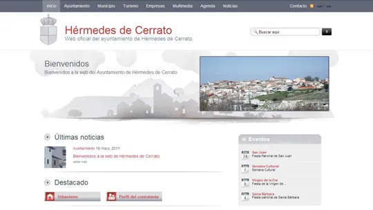 Hérmedes de Cerrato estrena portal web para informar a sus ciudadanos