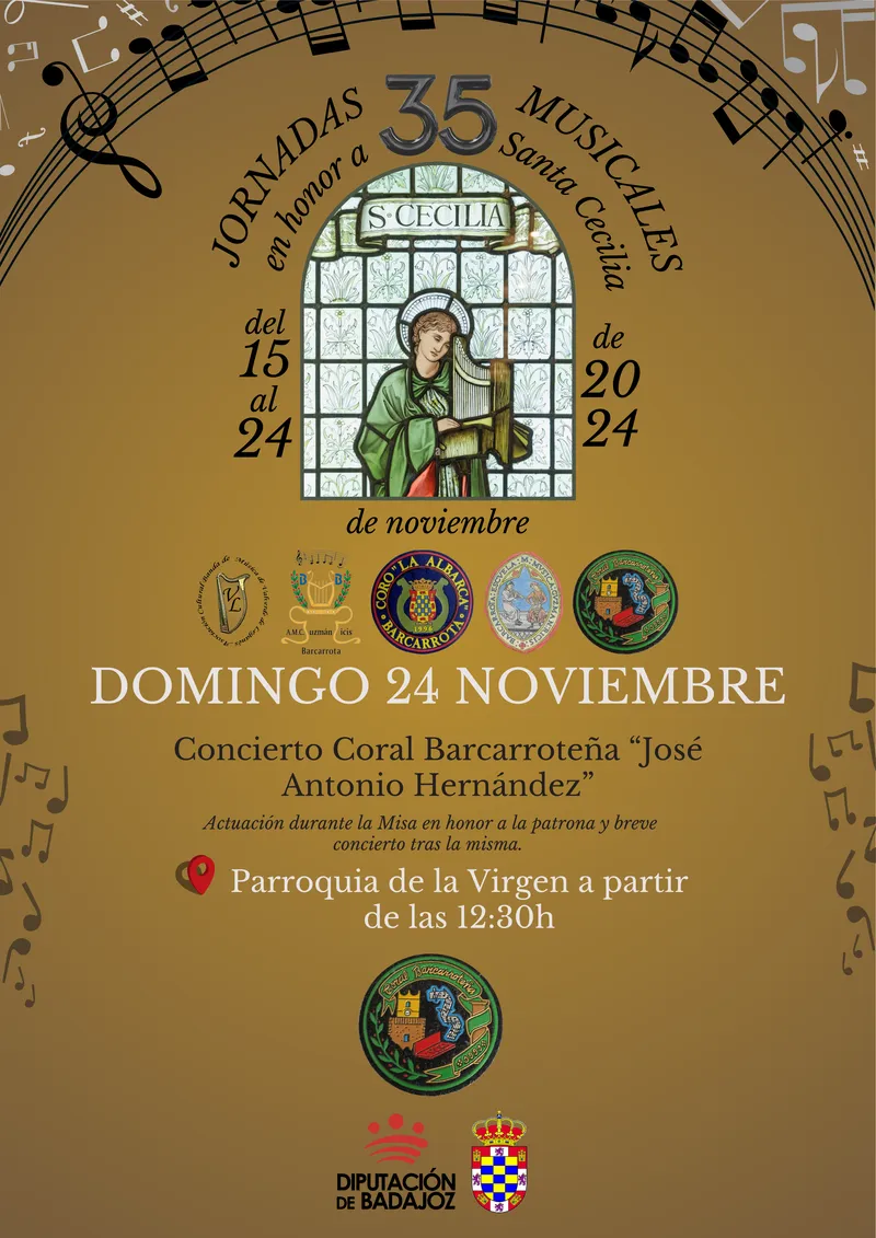 El coro 'La Albarca' rinde homenaje a Santa Cecilia en Barcarrota