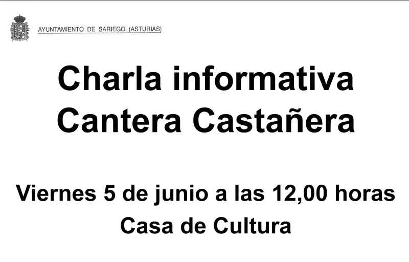 Sariego acoge una charla informativa sobre la Cantera Castañera