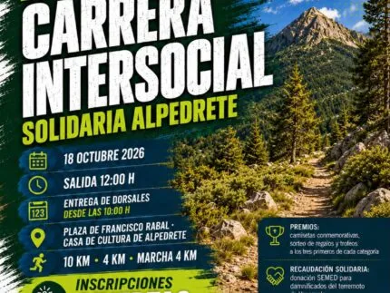 Alpedrete celebra su XXXII Carrera Intersocial Solidaria el 2 de octubre