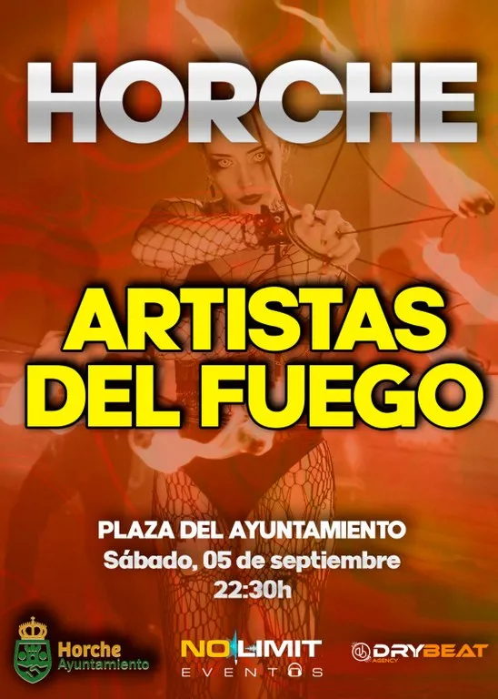Horche celebra la noche del 5 de septiembre con el espectáculo 'Artistas del Fuego'