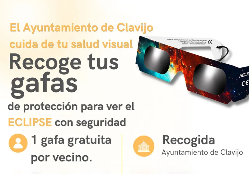 Clavijo regala gafas para ver el eclipse solar total de forma segura