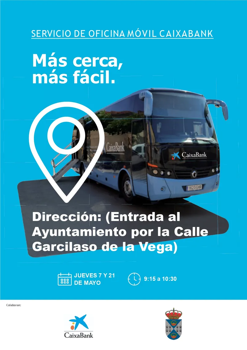 CaixaBank acerca sus servicios a los vecinos de Batres con una oficina móvil