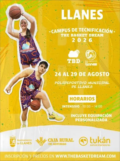 Llanes acoge el V Campus de Tecnificación The Basket Dream 2026
