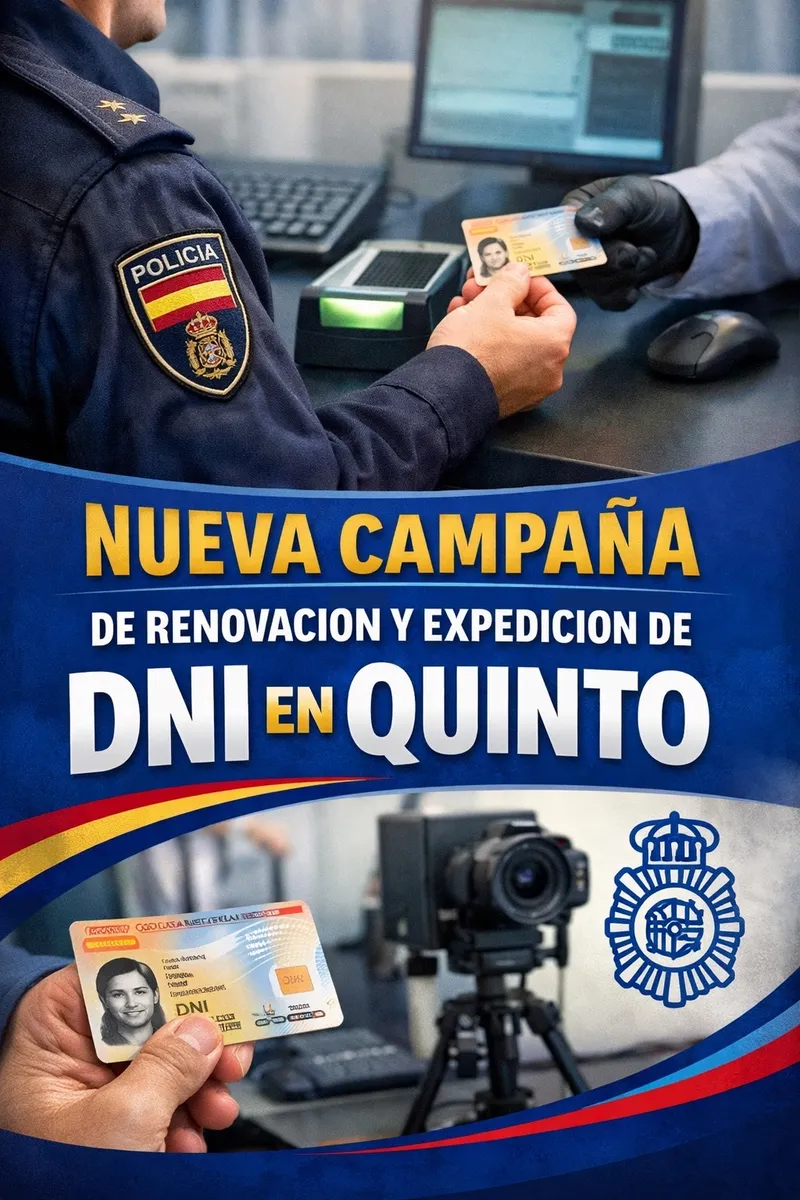 Quinto acerca la expedición del DNI a sus vecinos con una campaña municipal