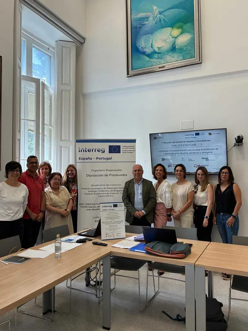 La Diputación de Pontevedra lidera el proyecto europeo Chestnutcare para proteger los castaños