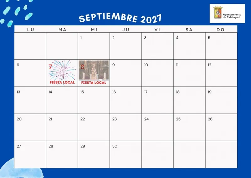 Calatayud fija el 7 y 8 de septiembre de 2027 como sus fiestas locales