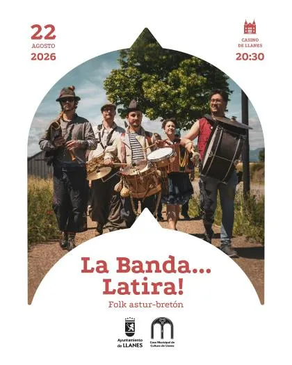 La Banda... Latira! fusiona folk asturiano y bretón en un concierto en Llanes