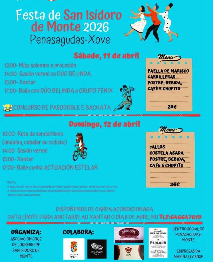Xove celebra la fiesta de San Isidoro de Monte con misa, comida popular y ruta de senderismo