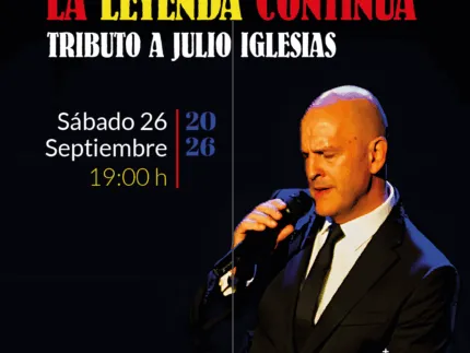 Alpedrete acoge un concierto tributo a Julio Iglesias el 26 de septiembre