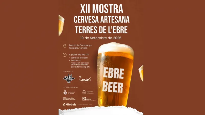 Tortosa acoge la XII Ebre Beer con más de 50 cervezas artesanas, gastronomía y música