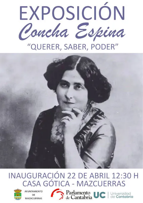 Mazcuerras inaugura exposición sobre la escritora Concha Espina